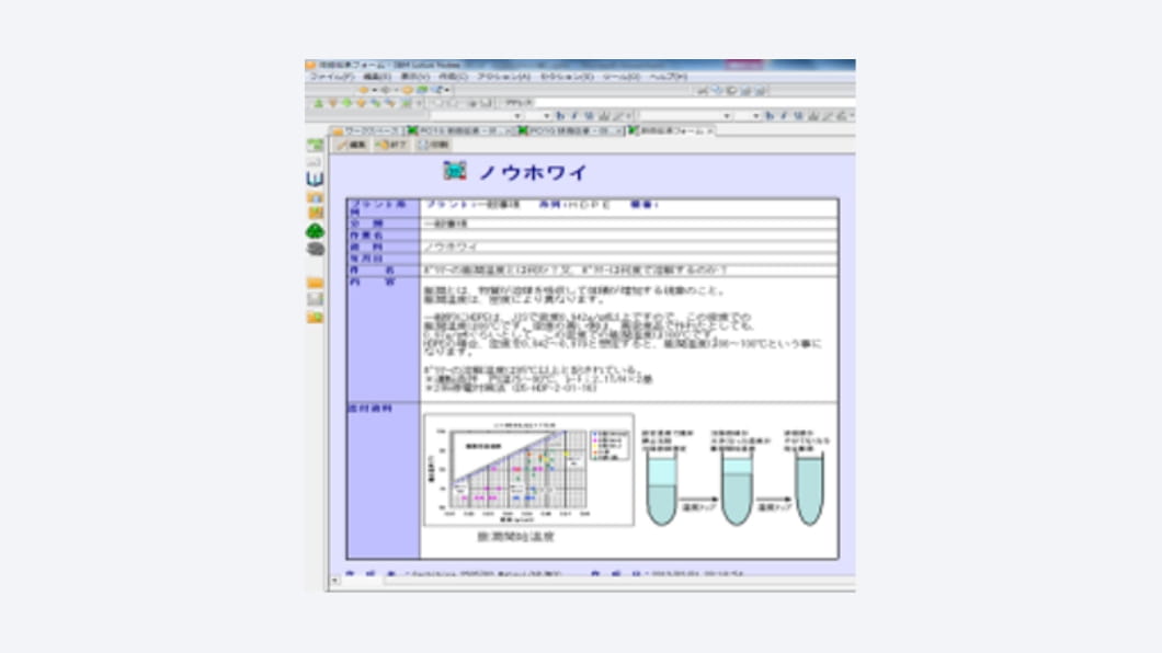 技術伝承データベース画面