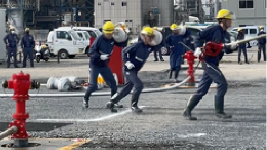  鹿島工場：消防基本操法競技会 イメージ